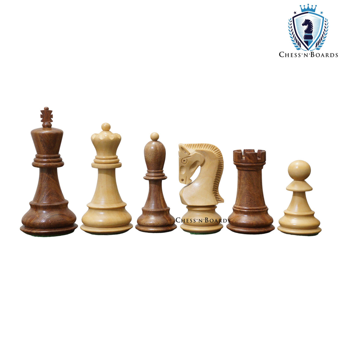 1950 Reproduced Russian Zagreb Weighted Wooden Chess Pieces - Chess'n'Boards