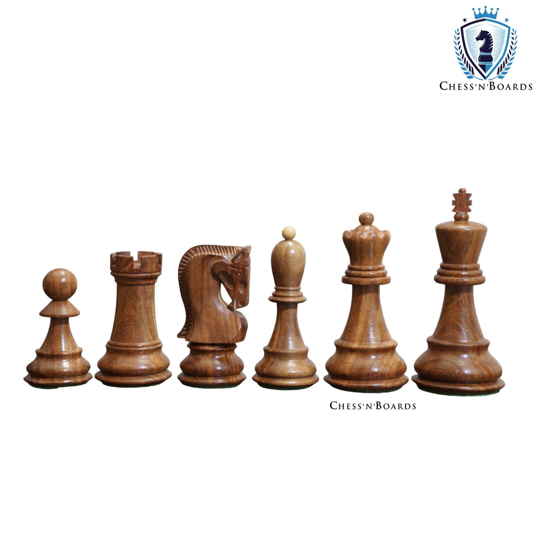1950 Reproduced Russian Zagreb Weighted Wooden Chess Pieces - Chess'n'Boards