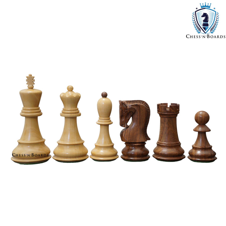 1950 Reproduced Russian Zagreb Weighted Wooden Chess Pieces - Chess'n'Boards