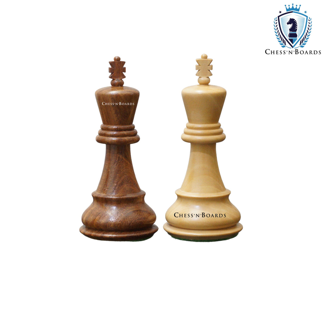 1950 Reproduced Russian Zagreb Weighted Wooden Chess Pieces - Chess'n'Boards