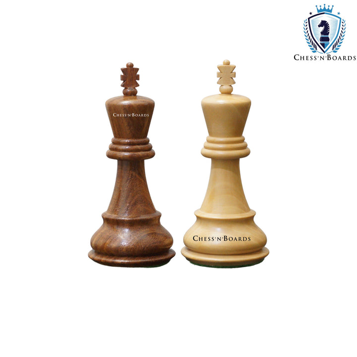 1950 Reproduced Russian Zagreb Weighted Wooden Chess Pieces - Chess'n'Boards