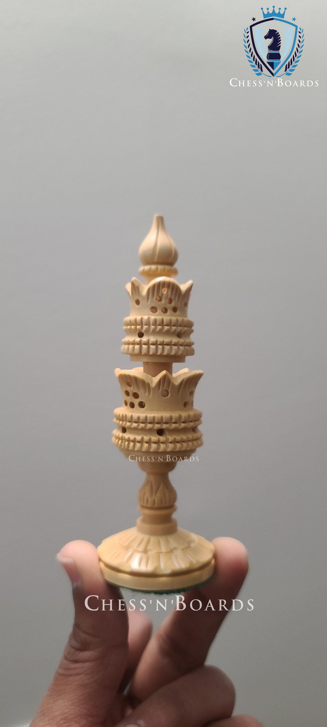 Burnt Lotus Series/ Modern Selenus Series Chess Pieces - Chess'n'Boards