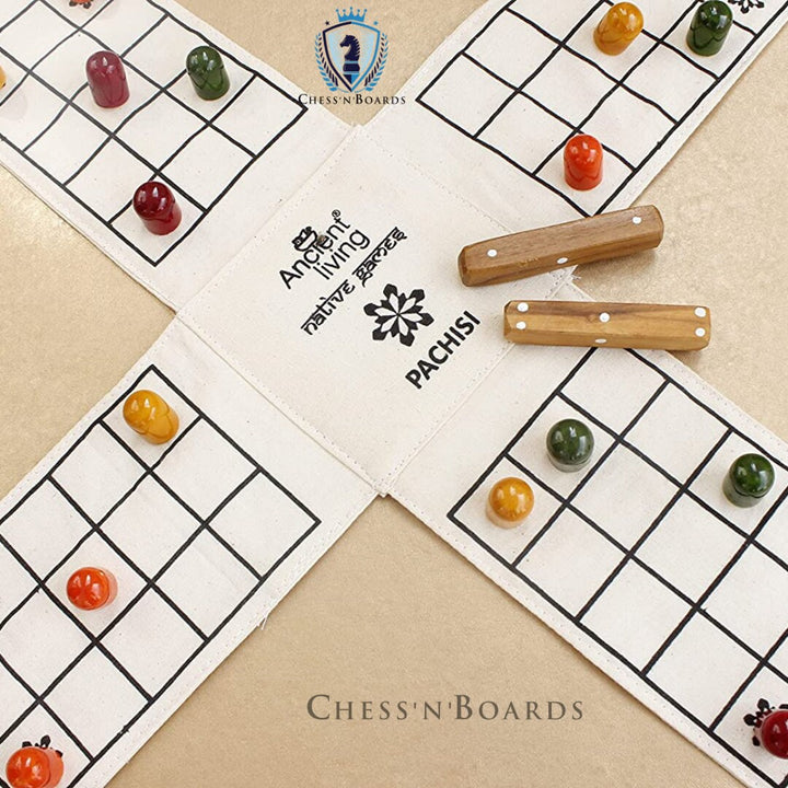 Pachisi | Ludo | Indian Ludo | Chausar | Pagade | Thayam | Chaupar | Sokkattan | Aksha Kreeda | Dayakattam | Chokkattan | Parchís - Chess'n'Boards