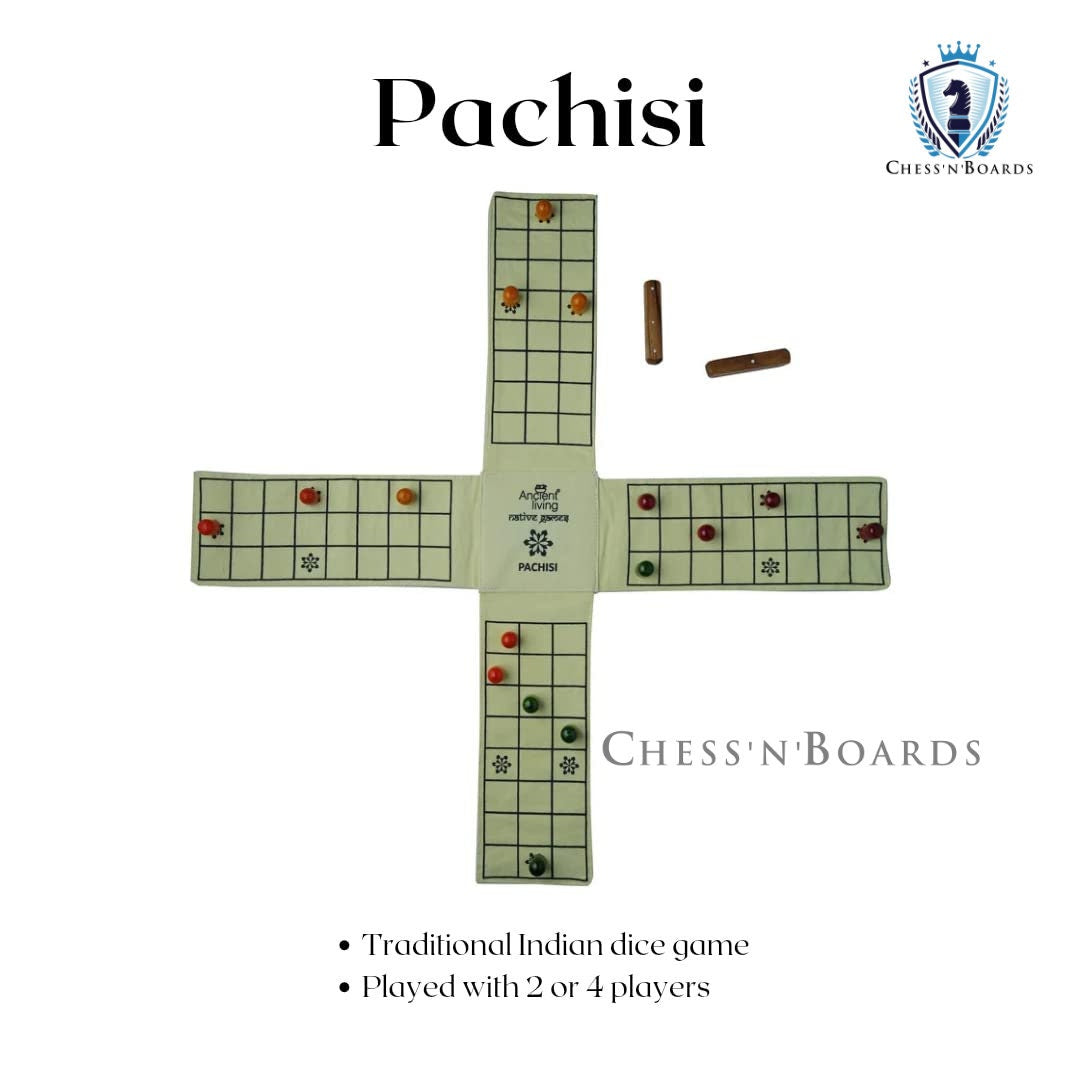 Pachisi | Ludo | Indian Ludo | Chausar | Pagade | Thayam | Chaupar | Sokkattan | Aksha Kreeda | Dayakattam | Chokkattan | Parchís - Chess'n'Boards