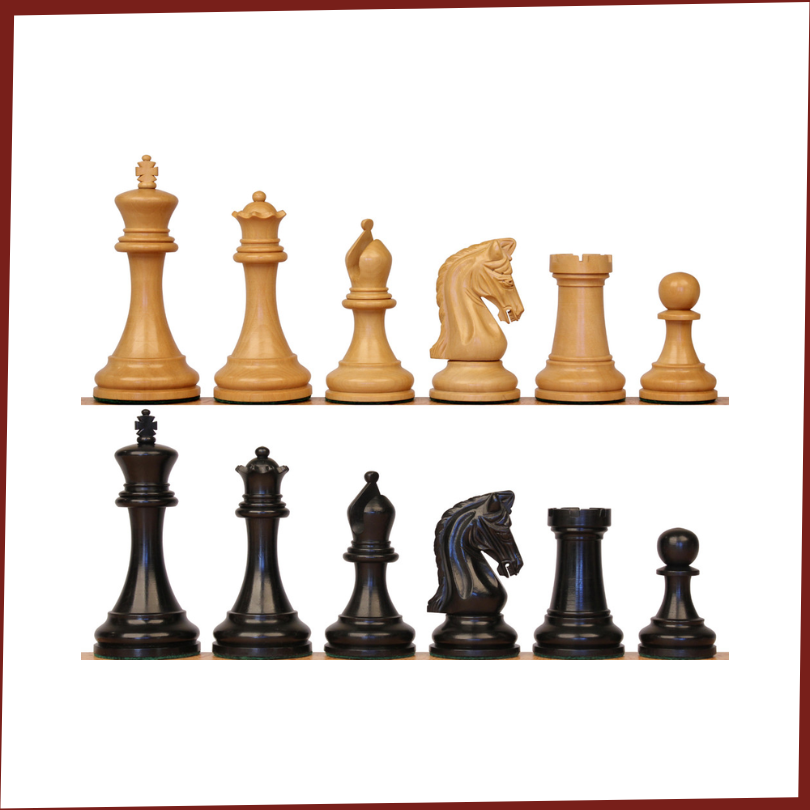 Ebony & Boxwood Chess Pieces
