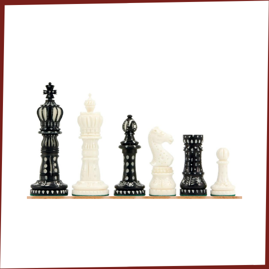 Bone Artistic Chess Pieces