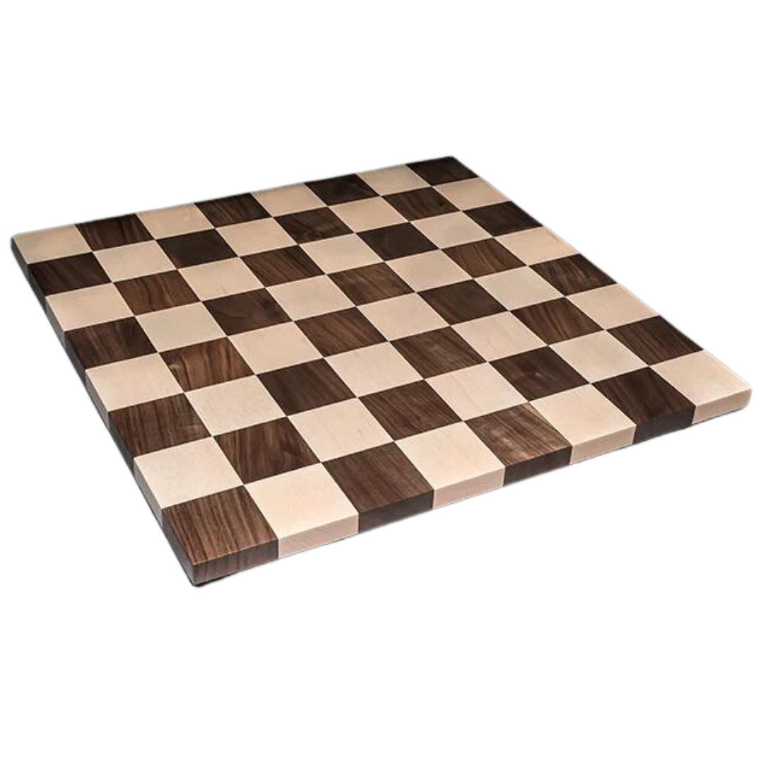 Macassar Ebony and Maple Wooden Tournament Chessboard