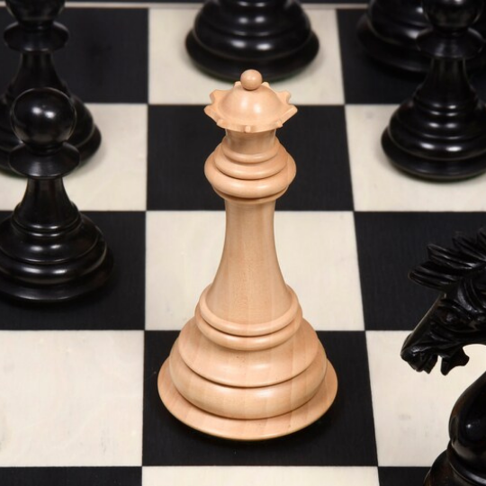 The Ruffian American Series Staunton Chess Pieces in Ebonized Boxwood