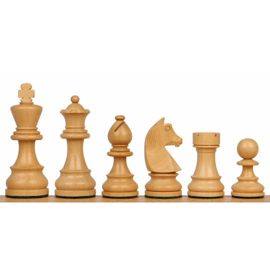 Série de tournois de style Staunton en bois faits à la main, pièces d'échecs King lestées de 9,5 cm uniquement.