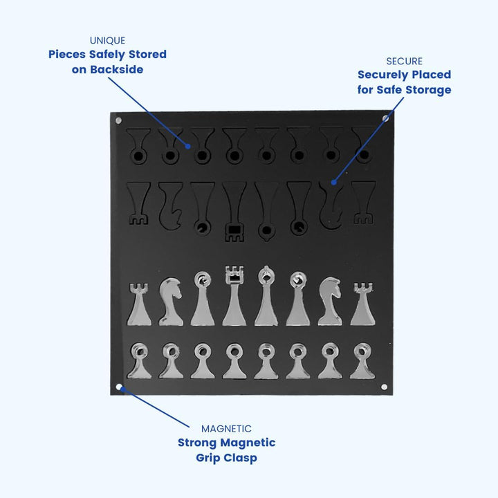 Portable Acrylic Chess Set