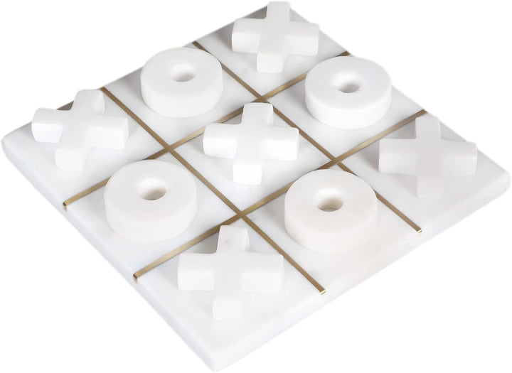 Marble Tic Tac Toe Game Board X and O Game Set