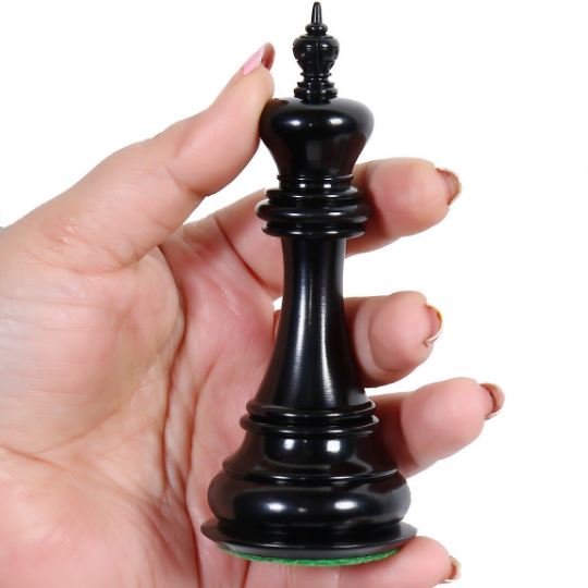 The Ruffian American Series Staunton Chess Pieces in Ebony Wood