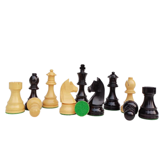 Série de tournois de style Staunton en bois faits à la main, pièces d'échecs King lestées de 9,5 cm uniquement.