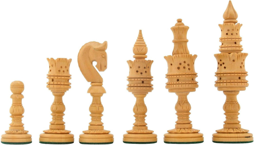 Lotus Design Wooden Chess Pieces