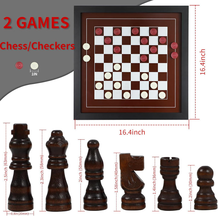 Hanging Checkers Board Game Chess Board Game Wall Mount Magnetic Wall Set