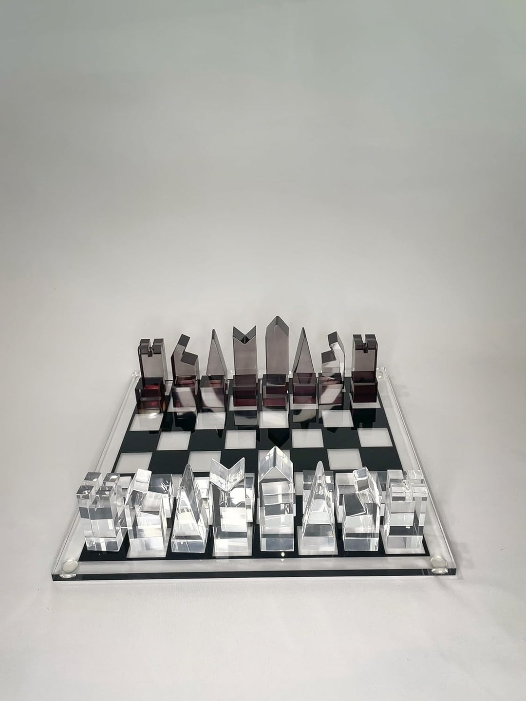 Luxury Acrylic Chess Set, Sophisticated Stylish Design