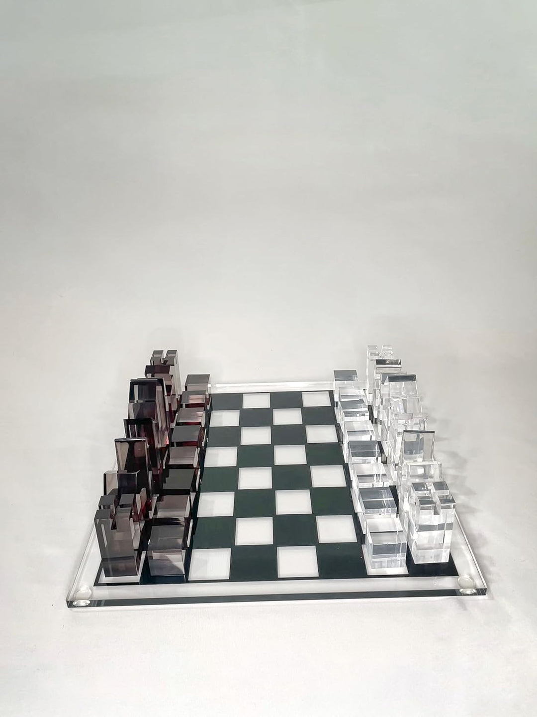 Luxury Acrylic Chess Set, Sophisticated Stylish Design