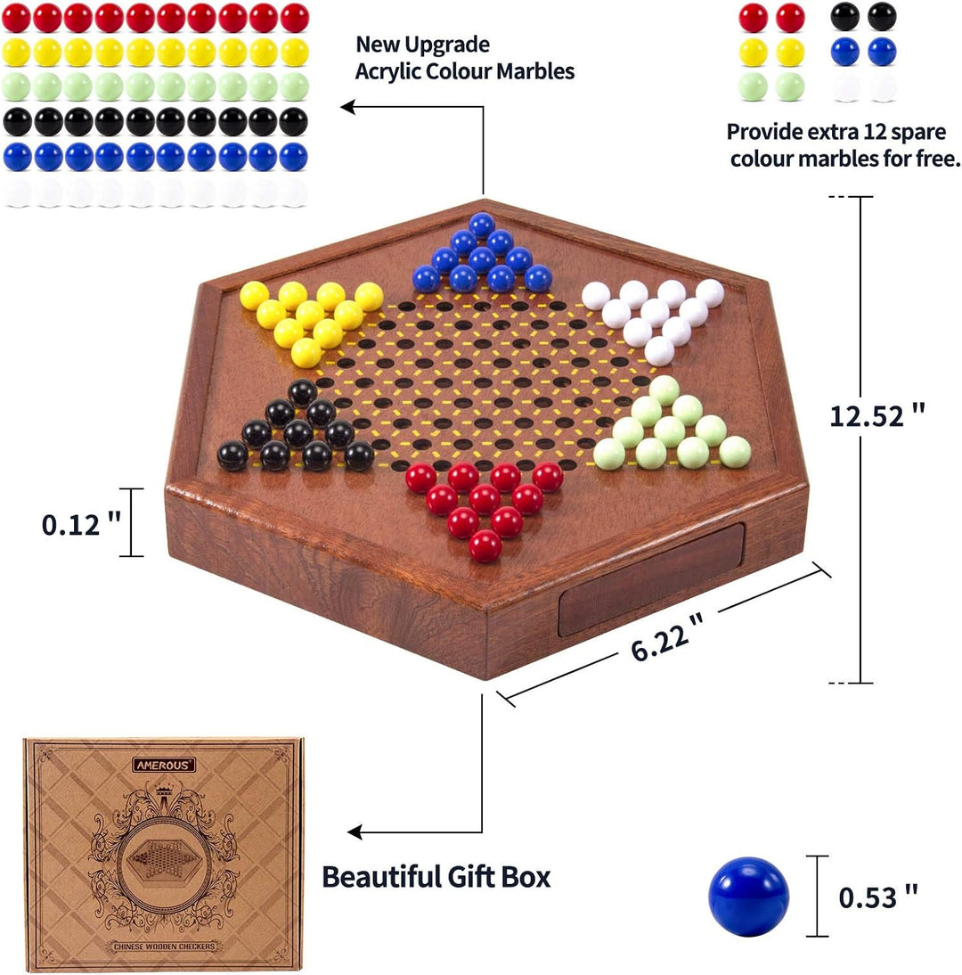 Chinese Checkers Game Set with Storage