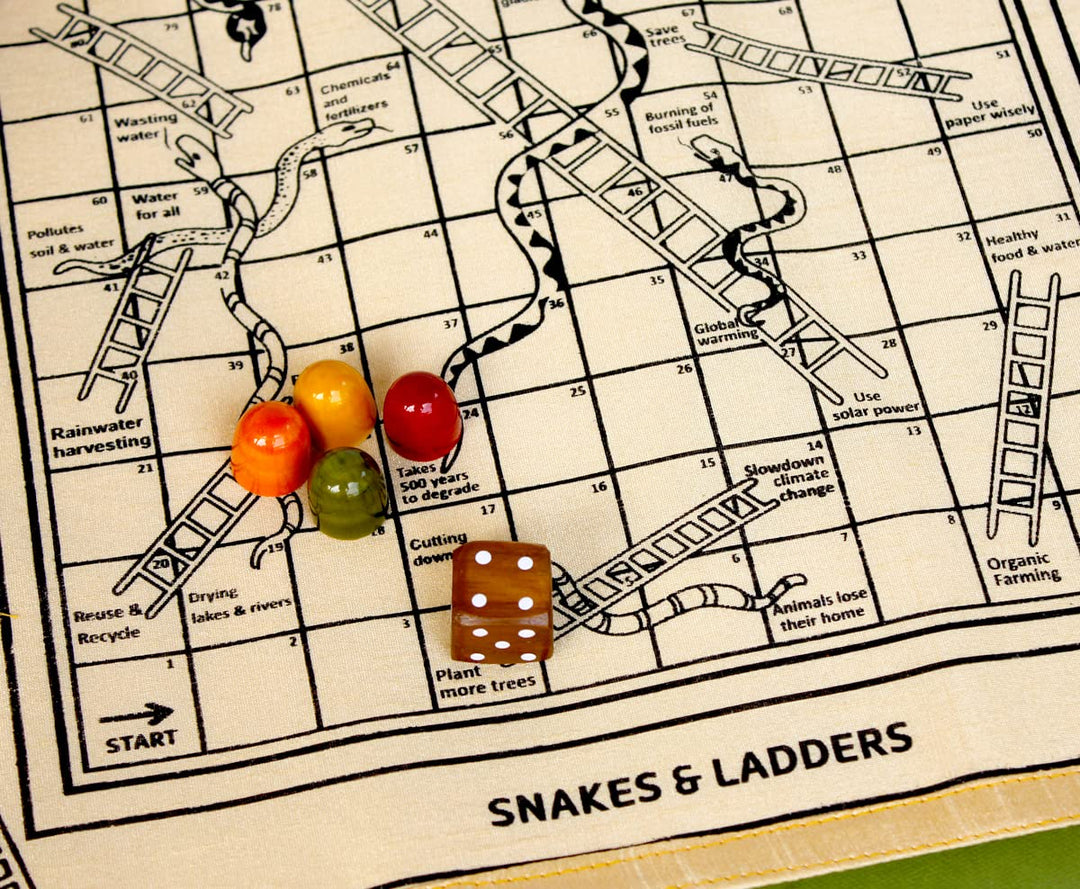 Schlange und Leiter | Vaikunta Paali Brettspiel