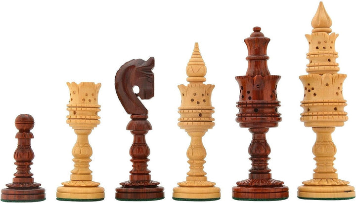 Lotus Design Wooden Chess Pieces