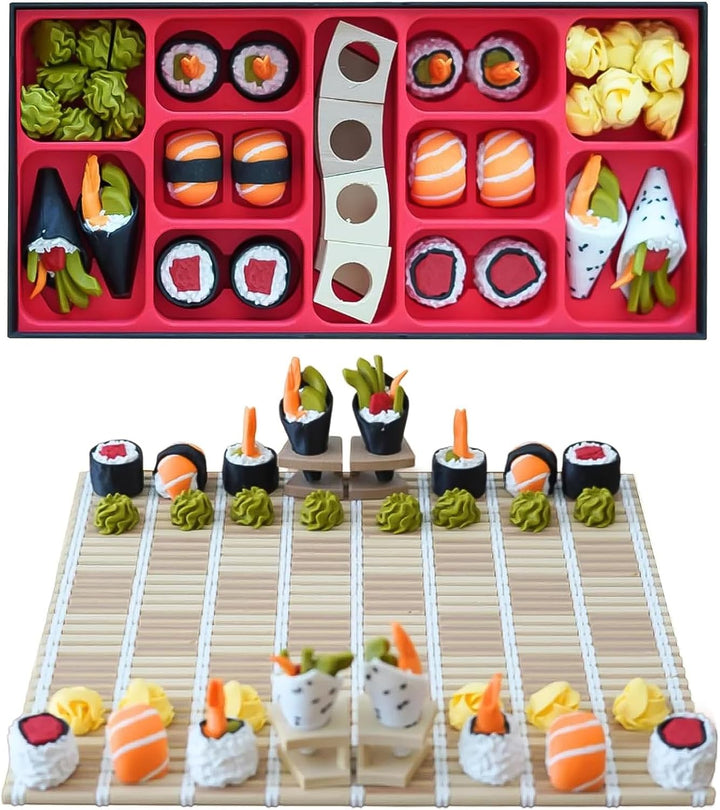Sushi Themed Chess Set- 3D Printed Sushi Board Game