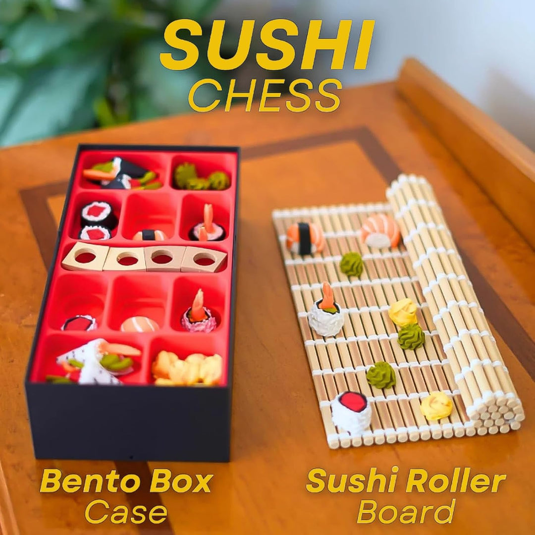 Sushi Themed Chess Set- 3D Printed Sushi Board Game
