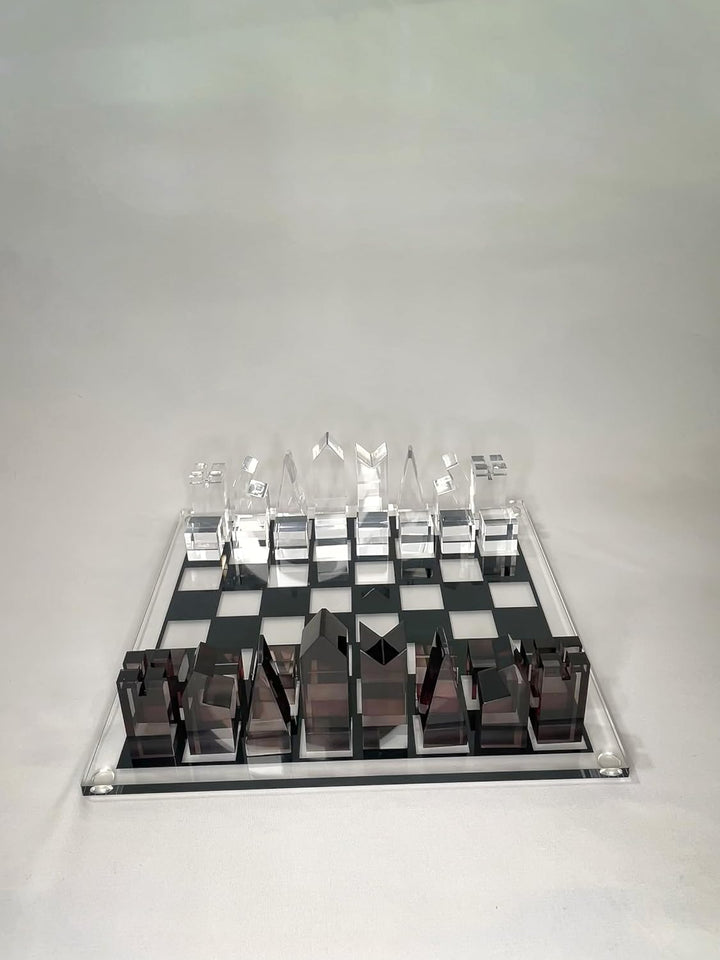Luxury Acrylic Chess Set, Sophisticated Stylish Design