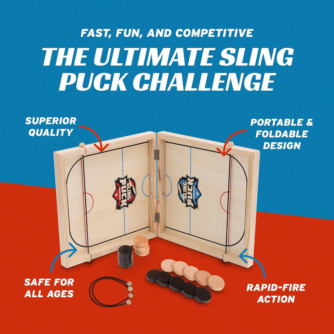 Fast Sling Puck Game 24 Inches Foldable