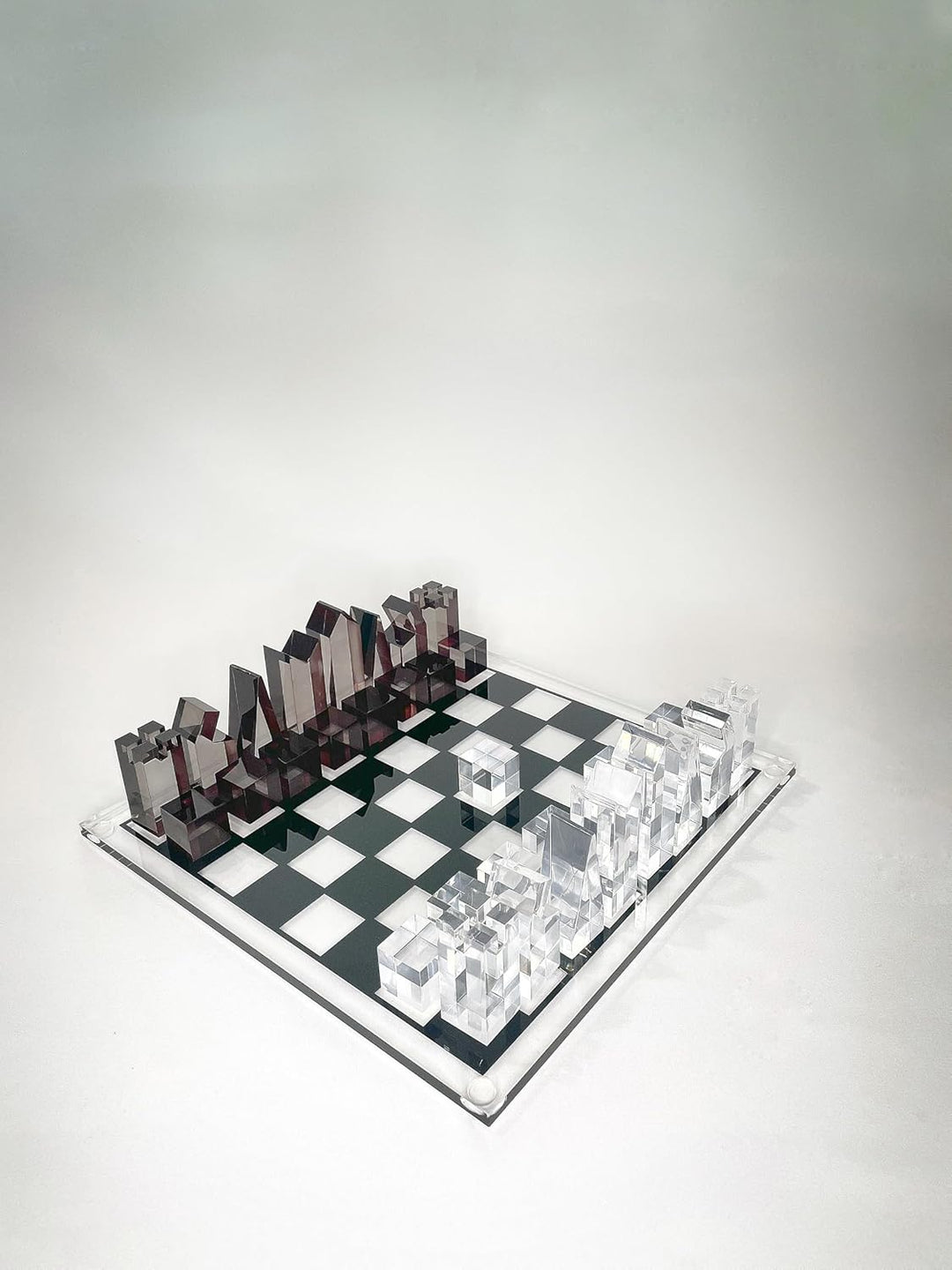 Luxury Acrylic Chess Set, Sophisticated Stylish Design