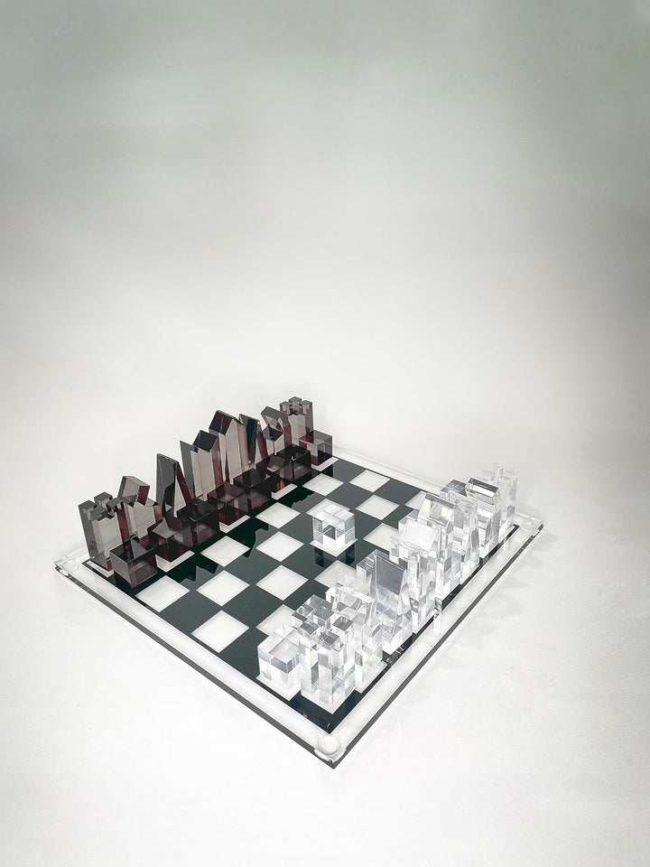 Luxury Acrylic Chess Set, Sophisticated Stylish Design