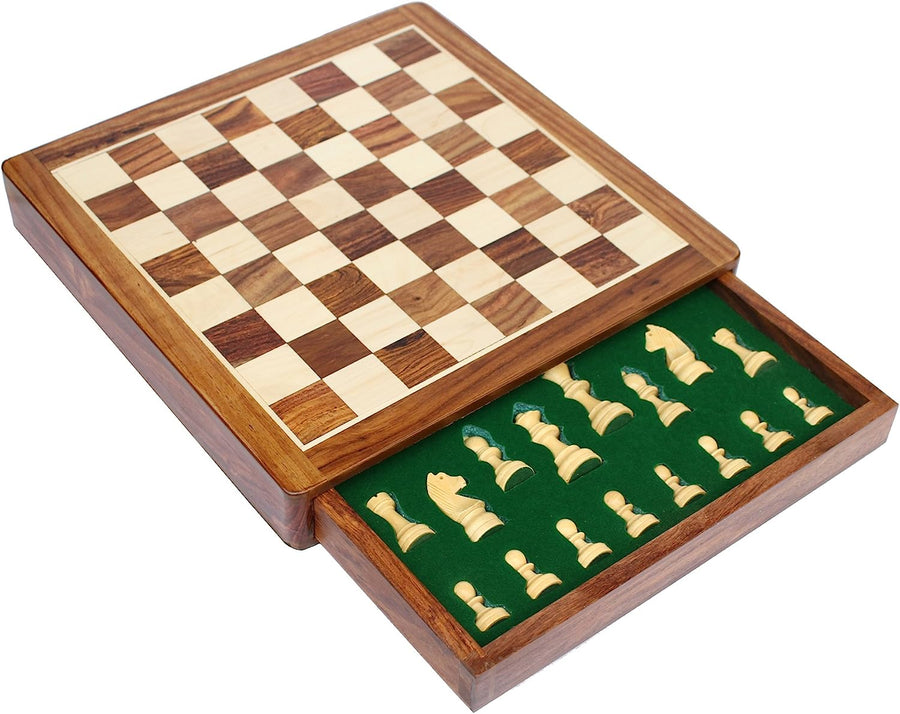 Staunton Helena Flat Board Chess Set Walnut 20 Weighted -  Norway