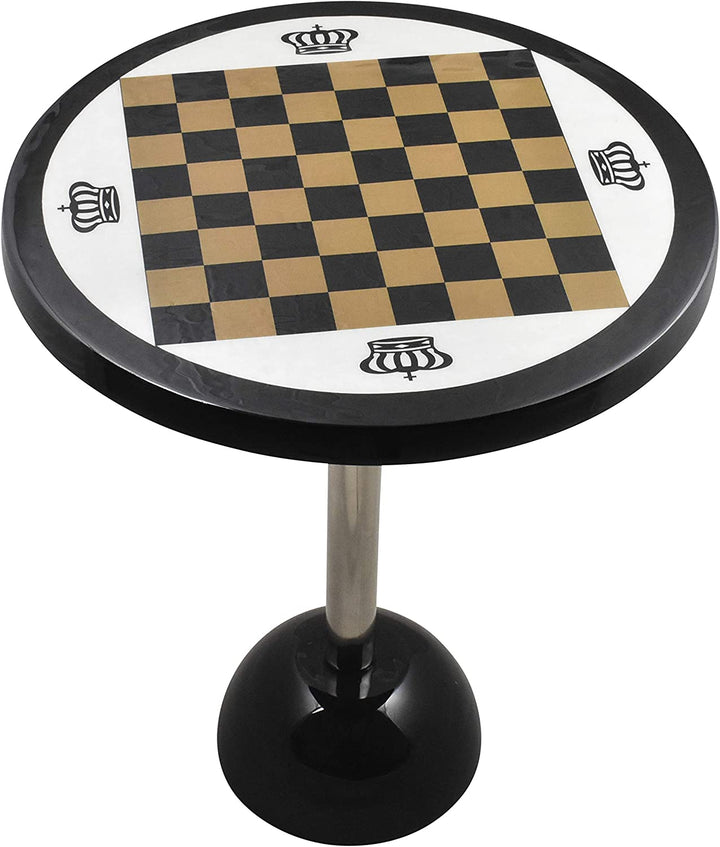 Jeu de société de pièces d'échecs de luxe en laiton et métal, objets de collection, avec ensemble de Table, 21 pouces de haut