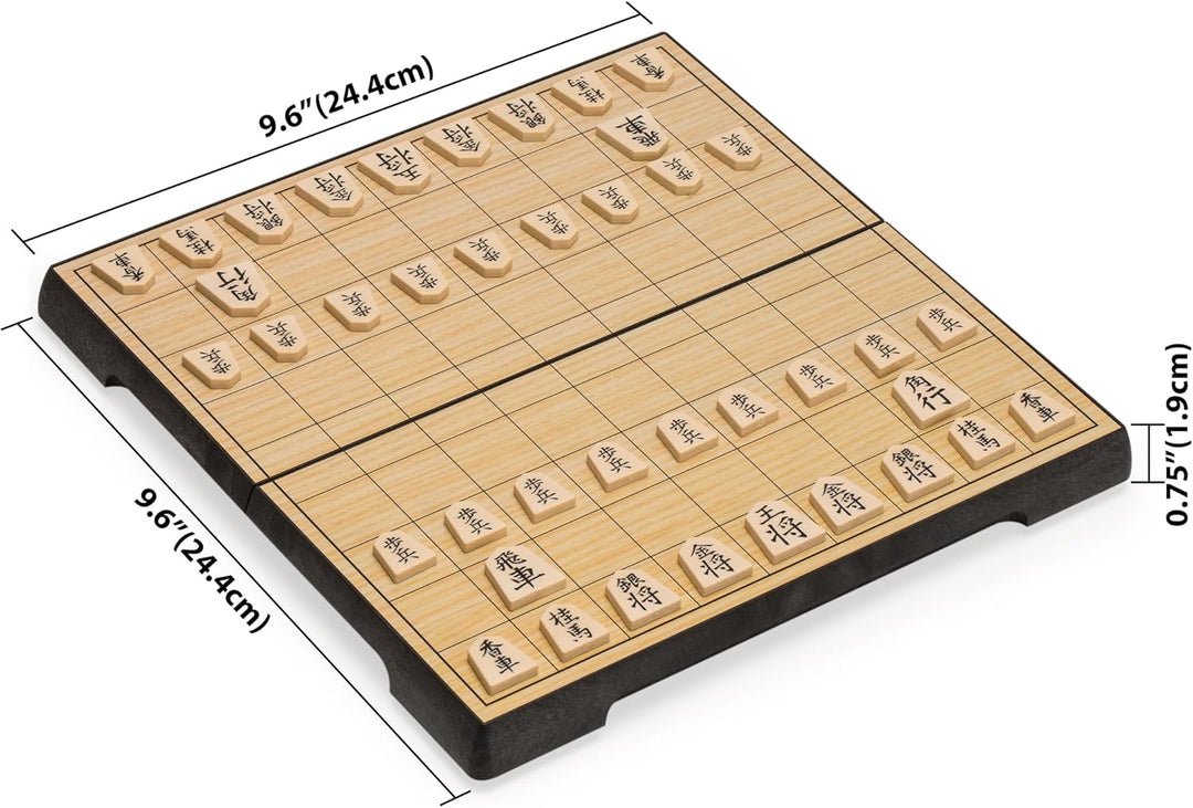 Shogi Japanese Chess Game Set 9.6" - Chess'n'Boards