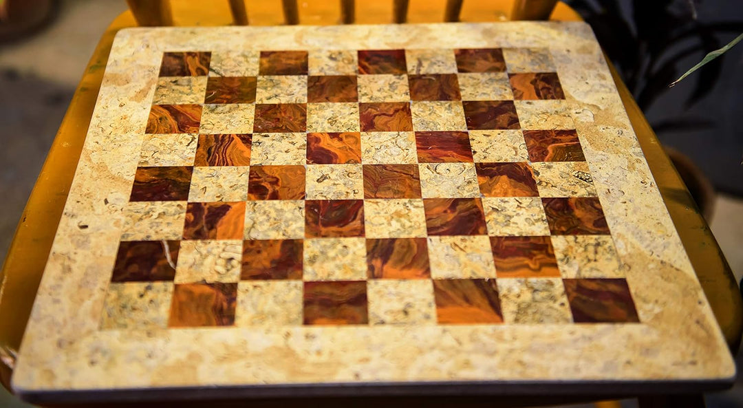 15 Inches Handmade Marble Chess Board