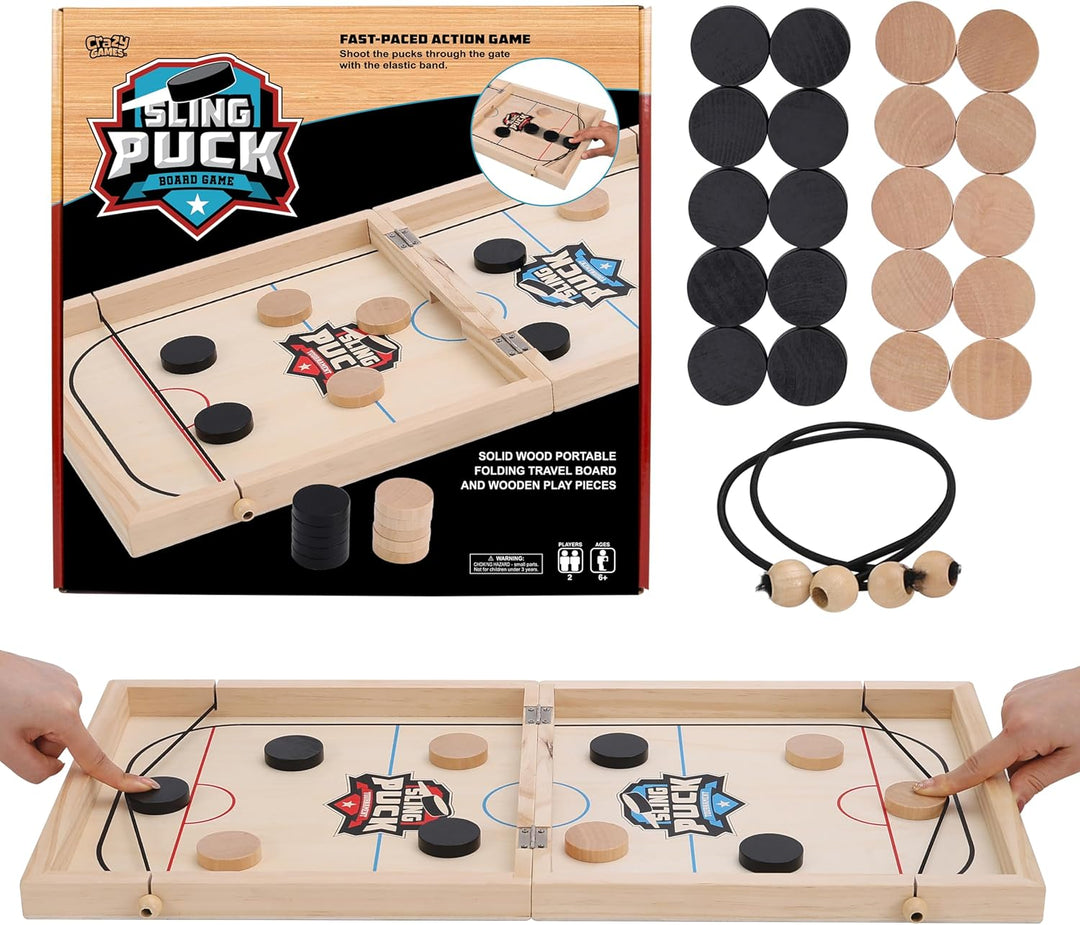 Fast Sling Puck Game 24 Inches Foldable