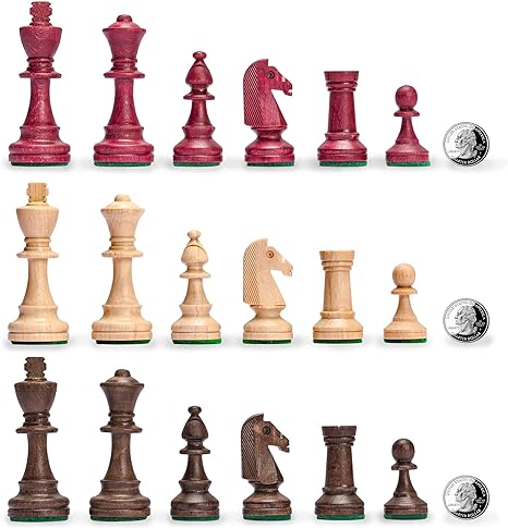 Wooden Three-Player Chess - 21 Inches - with Foldable Board