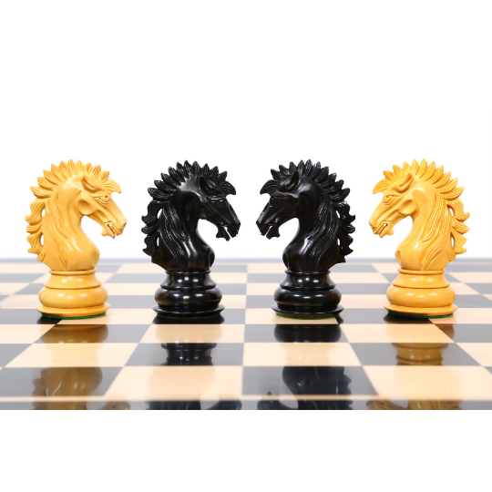 The Ruffian American Series Staunton Chess Pieces in Ebony Wood