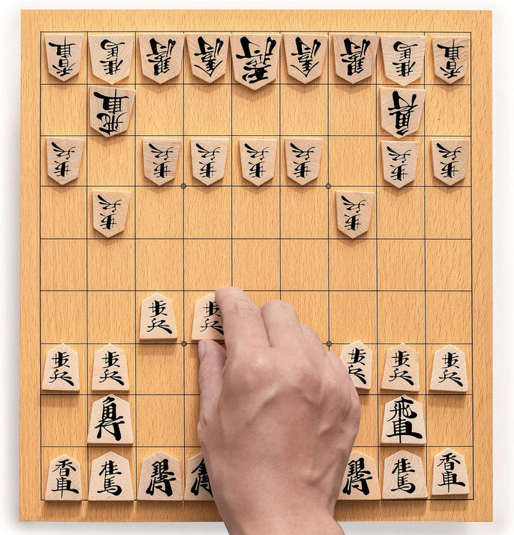 Shogi Japanese Chess Game Set - Wooden Board with Drawers 10.6" - Chess'n'Boards