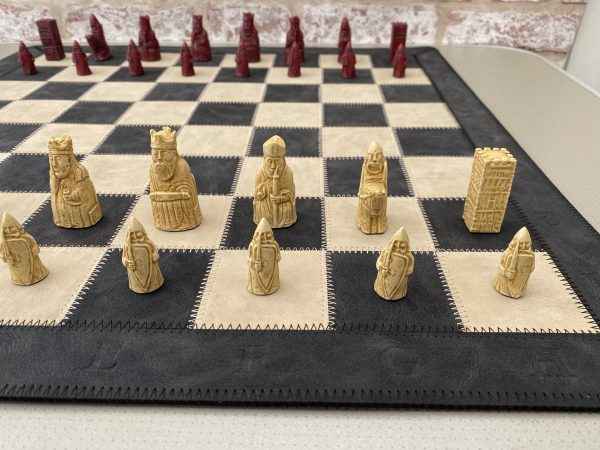 Mini Isle of Lewis Chess Pieces by Barkeley - Cardinal Red