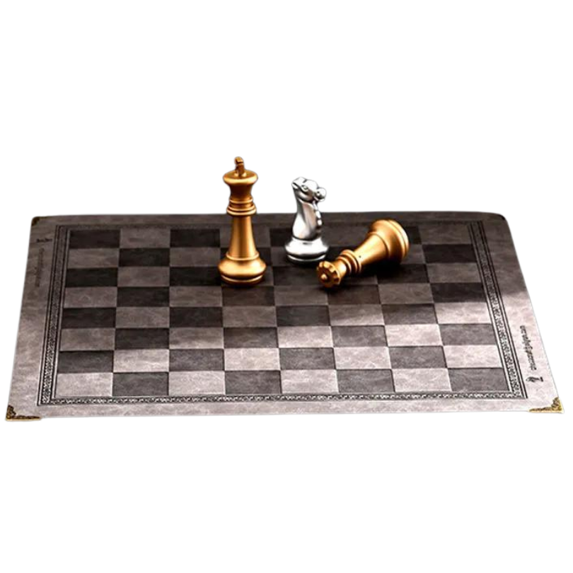 Leather Chessboard Gray