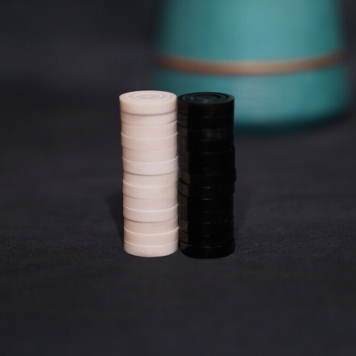 Camel bone Checkers/ Draught Pieces- 30 mm Diameter