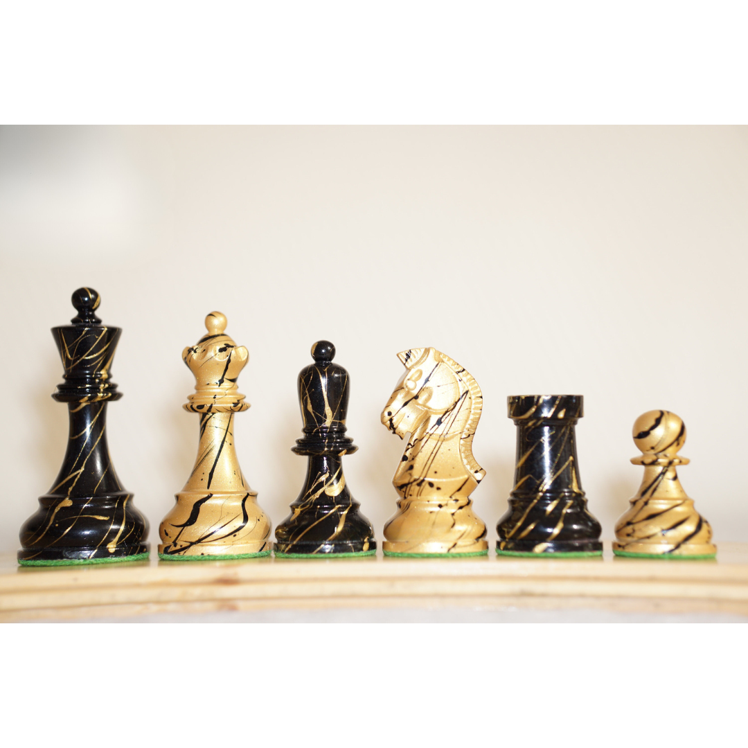 Befleckte 1950 Dubrovnik Bobby Fischer reproduzierte Schachfiguren