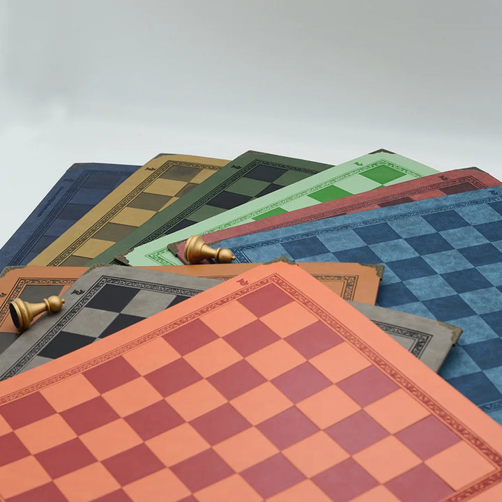 Leather Chessboard Blue