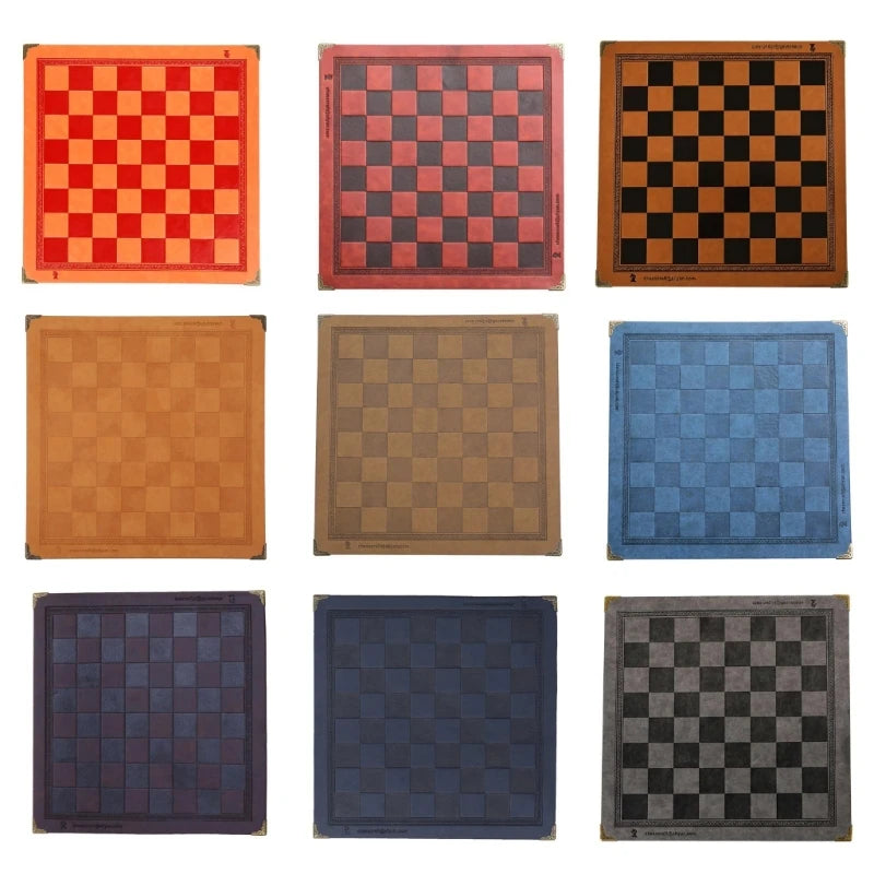 Leather Chessboard Blue