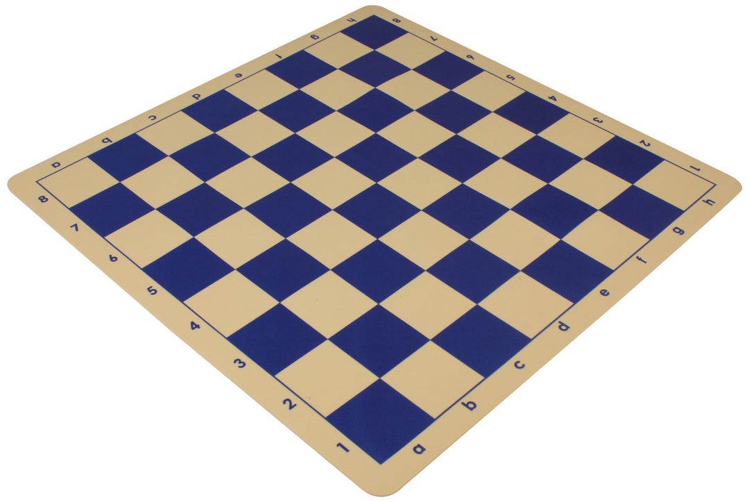 Silicone Rollup Chess Board Blue