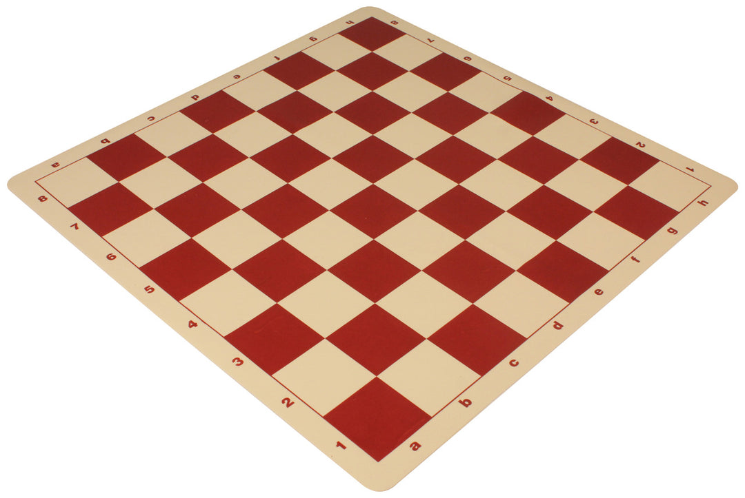 Silicone Rollup Chess Board Red