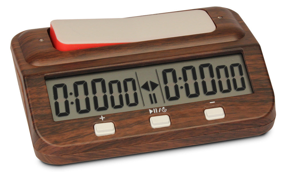 The Basic Digital Chess Clock - Wood Grain