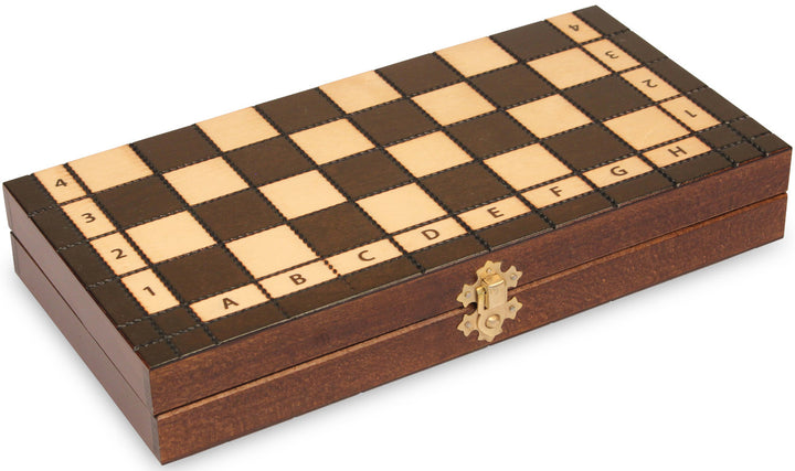 Small Kings Wooden Folding Chess Set