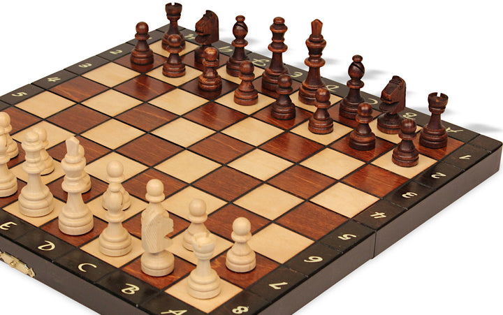 Staunton Series Magnetic Wooden Travel Chess set