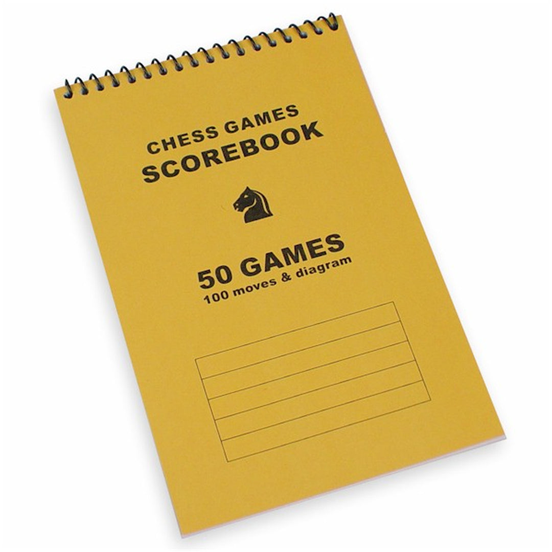 50 Games Gold Chess Score Book